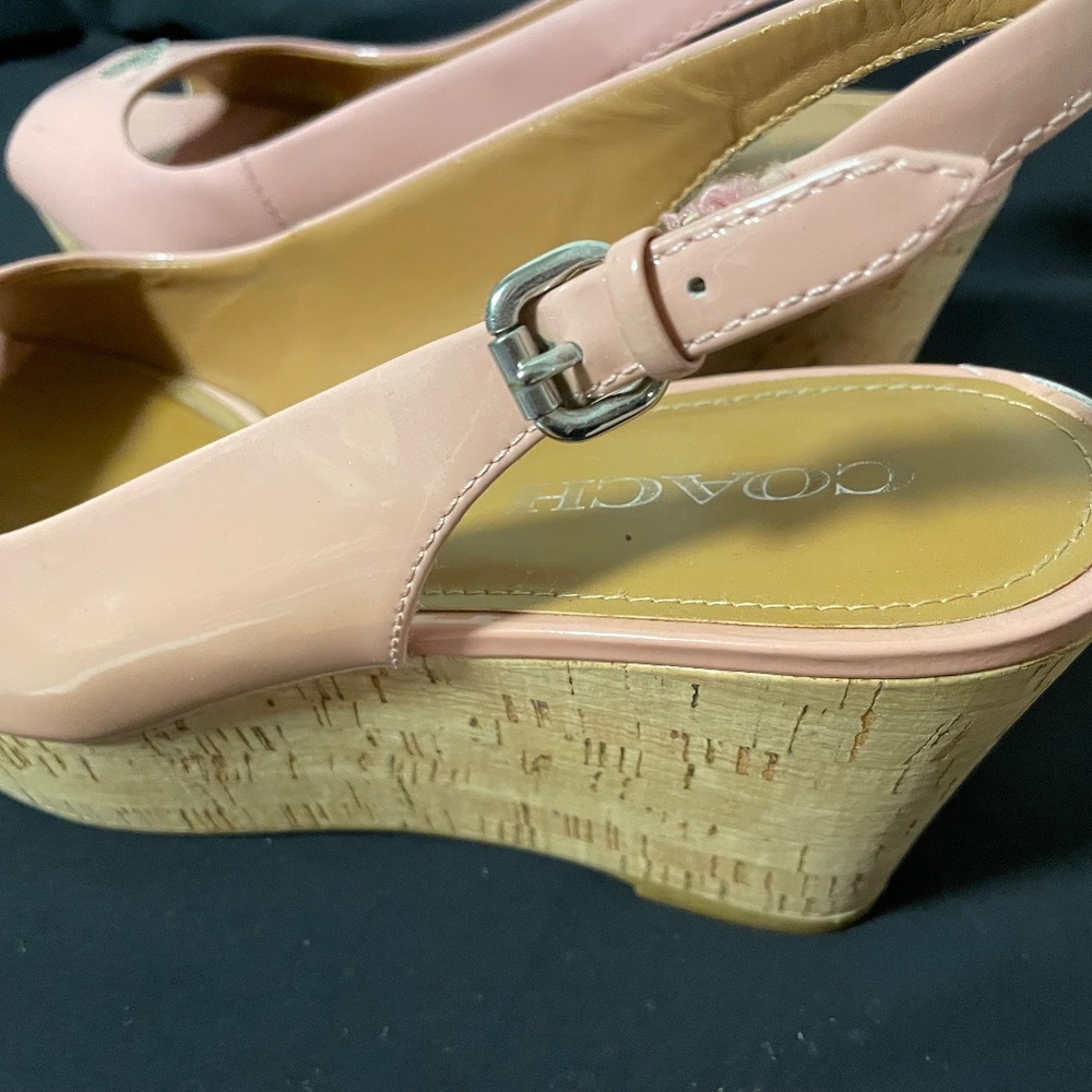 Coach platform sandals
